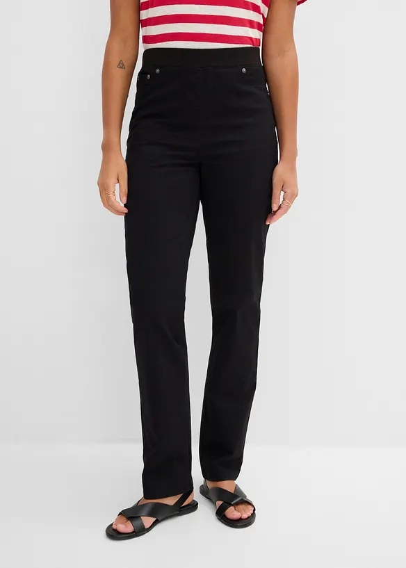 Treggings in twill di misto cotone elasticizzato, bonprix