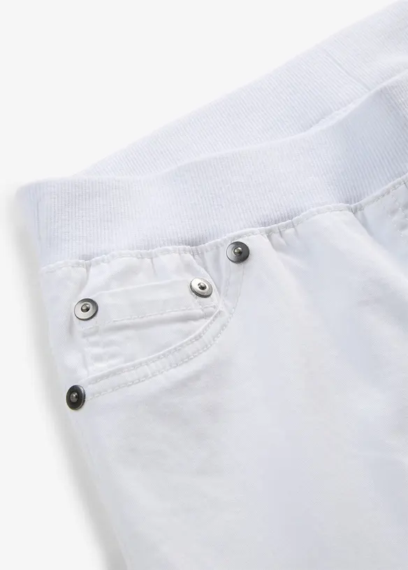 Treggings in twill di misto cotone elasticizzato, bonprix