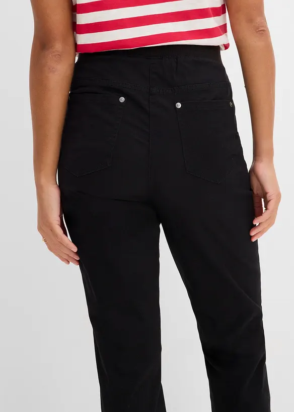 Treggings in twill di misto cotone elasticizzato, bonprix