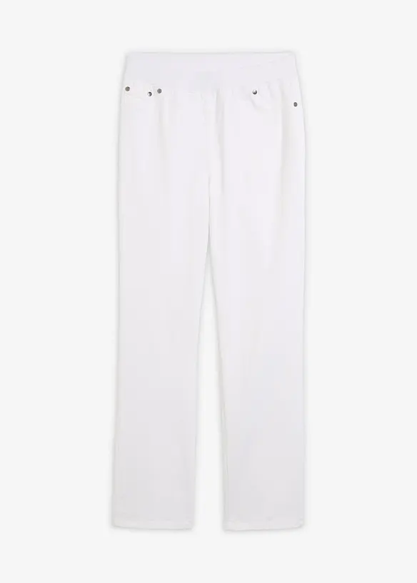 Treggings in twill di misto cotone elasticizzato, bonprix