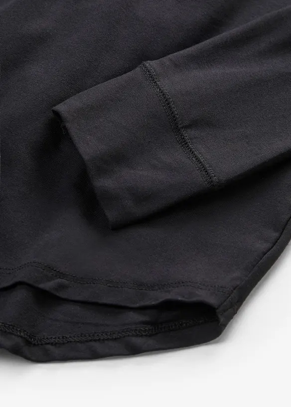 Maglia lunga a maniche  lunghe con viscosa, bonprix