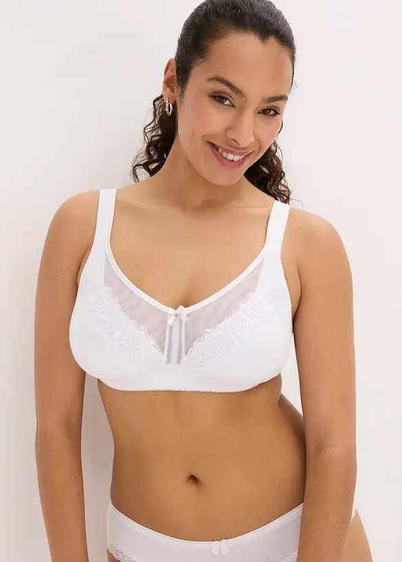 Reggiseno senza ferretto con cotone confortevole, bonprix