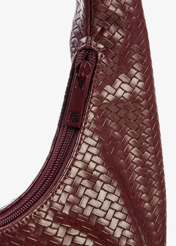 Borsa a mano con effetto intrecciato, bonprix