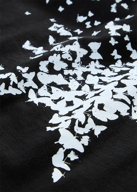 Maglia a maniche corte in filato fiammato, bonprix