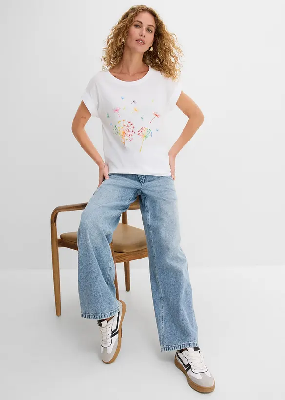 T-shirt con stampa, bonprix