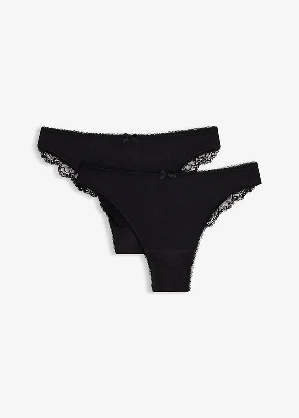 Perizoma con modal morbido (pacco da 2), bonprix