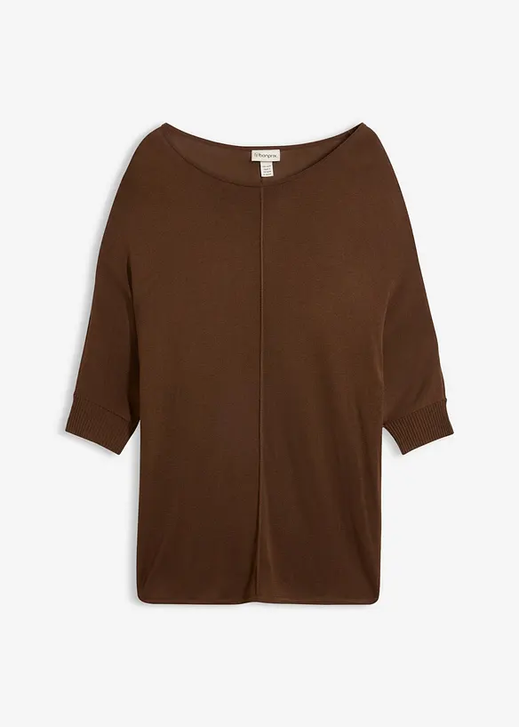 Maglione in filato fine con maniche a 3/4, bonprix