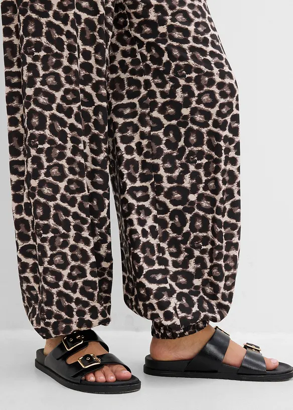 Pantaloni a palloncini in viscosa fluida, bonprix