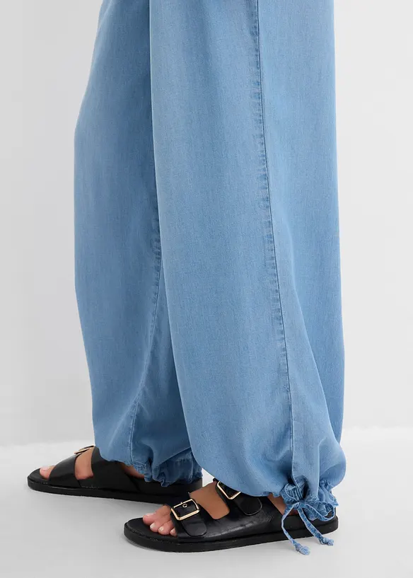 Pantaloni wide leg in Lyocell fluente, bonprix