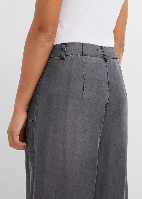Pantaloni wide leg in Lyocell fluente, bonprix