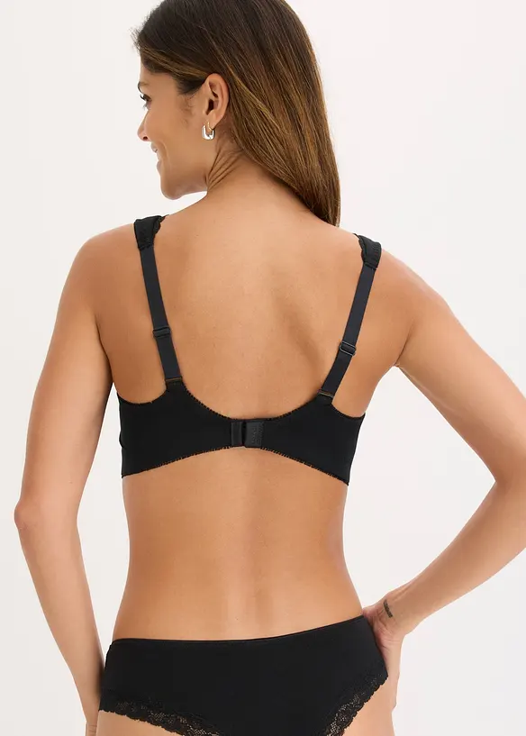 Reggiseno t-shirt minimizer senza ferretto con cotone biologico (pacco da 2), bonprix
