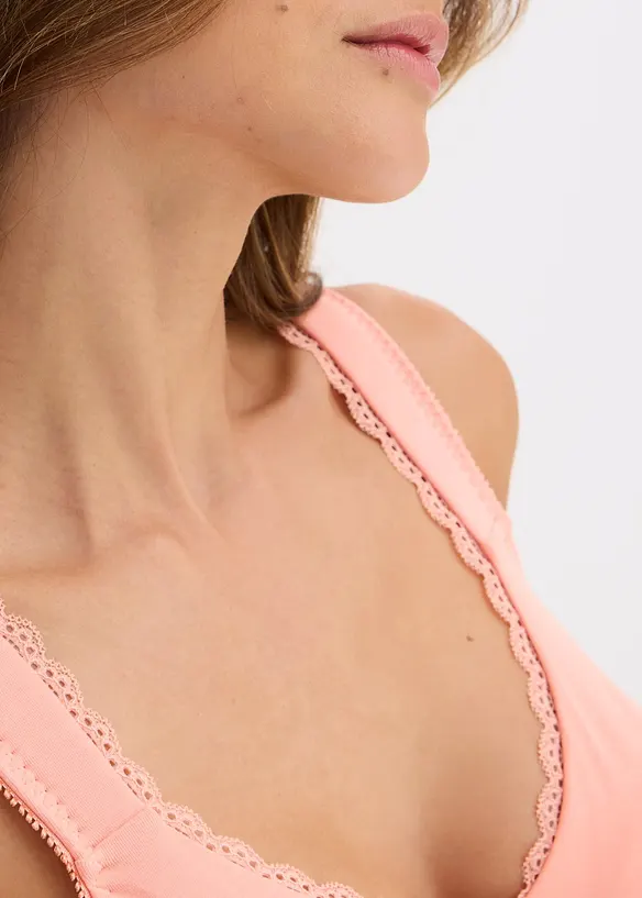 Reggiseno t-shirt minimizer con ferretto e cotone biologico (pacco da 2), bonprix