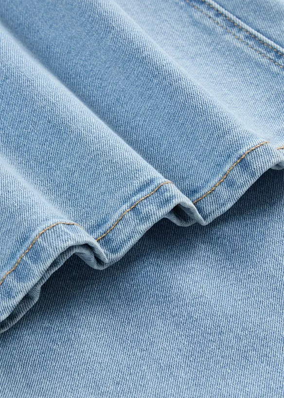 Jeans wide leg, vita media, bonprix