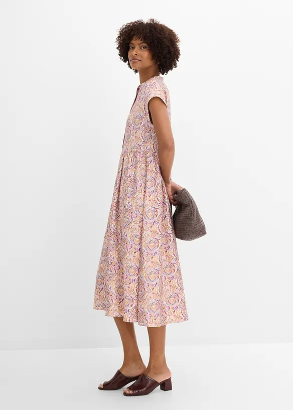 Abito midi in misto viscosa, bonprix