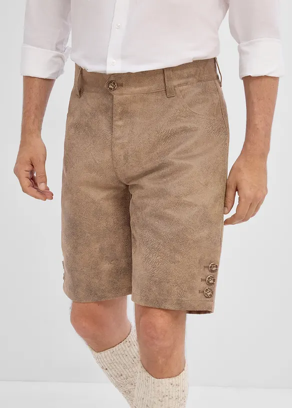 Bermuda bavaresi in similpelle, bonprix