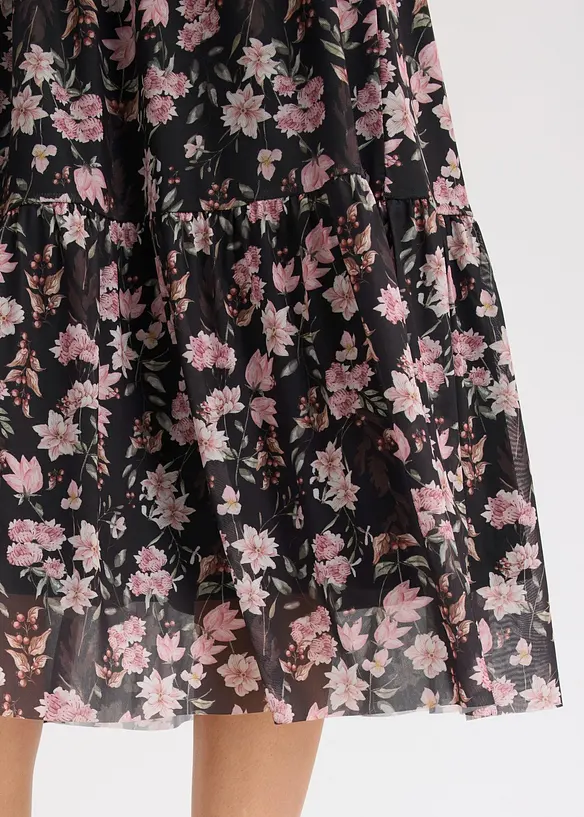 Abito midi in mesh fine, bonprix