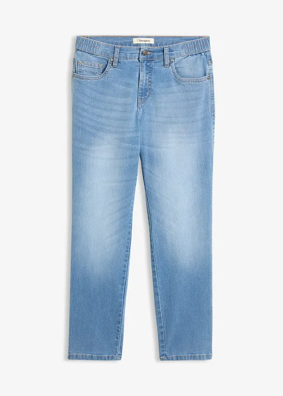 Jeans straight cropped, vita media, bonprix