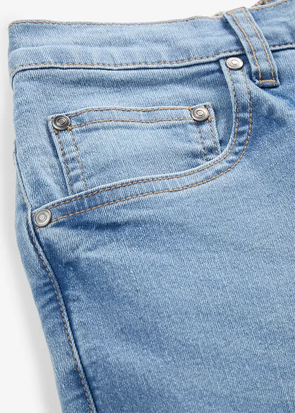 Mom jeans cropped, vita alta, bonprix