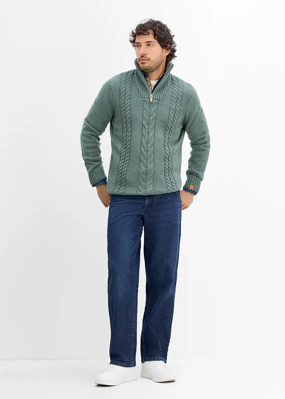Jeans elasticizzati loose fit, straight, bonprix