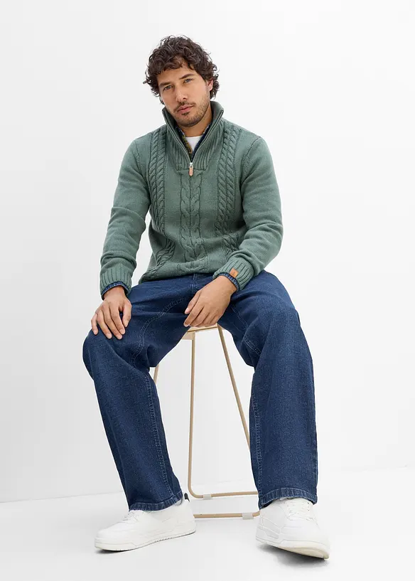 Jeans elasticizzati loose fit, straight, bonprix