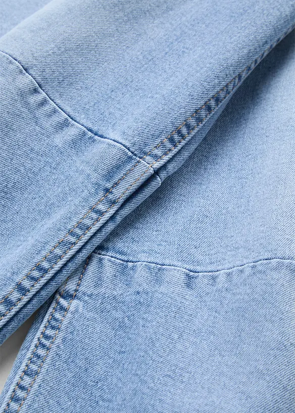 Jeans barrel, vita media, bonprix