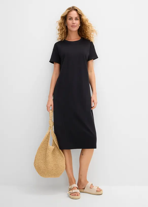 Abito di jersey con pizzo, bonprix
