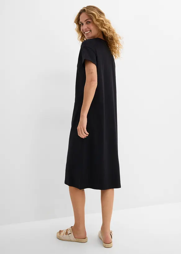 Abito di jersey con pizzo, bonprix