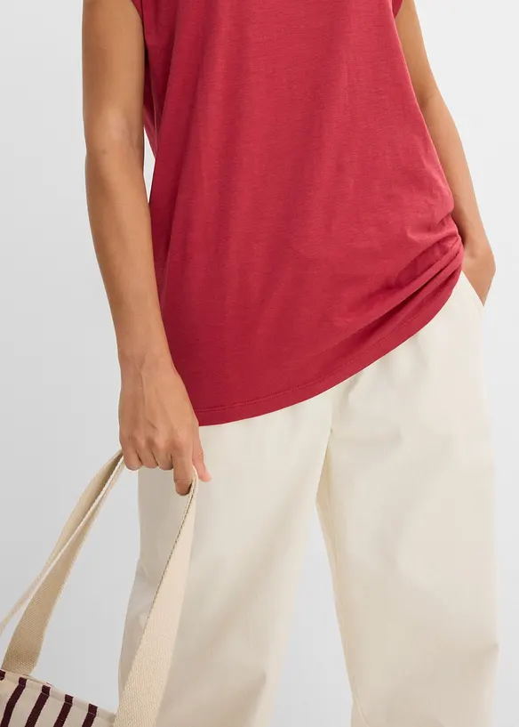 Maglia lunga in puro cotone biologico (pacco da 2), bonprix