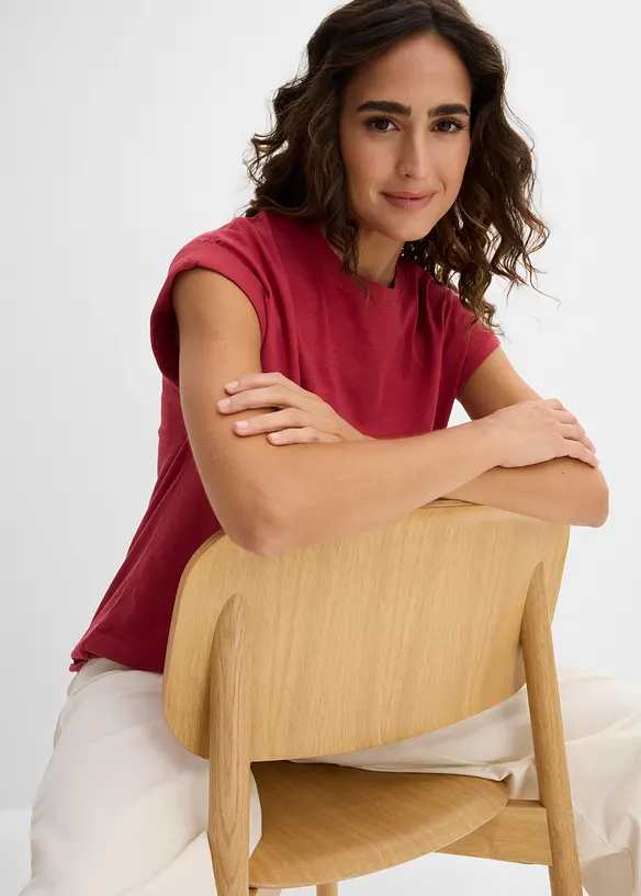 Maglia lunga in puro cotone biologico (pacco da 2), bonprix