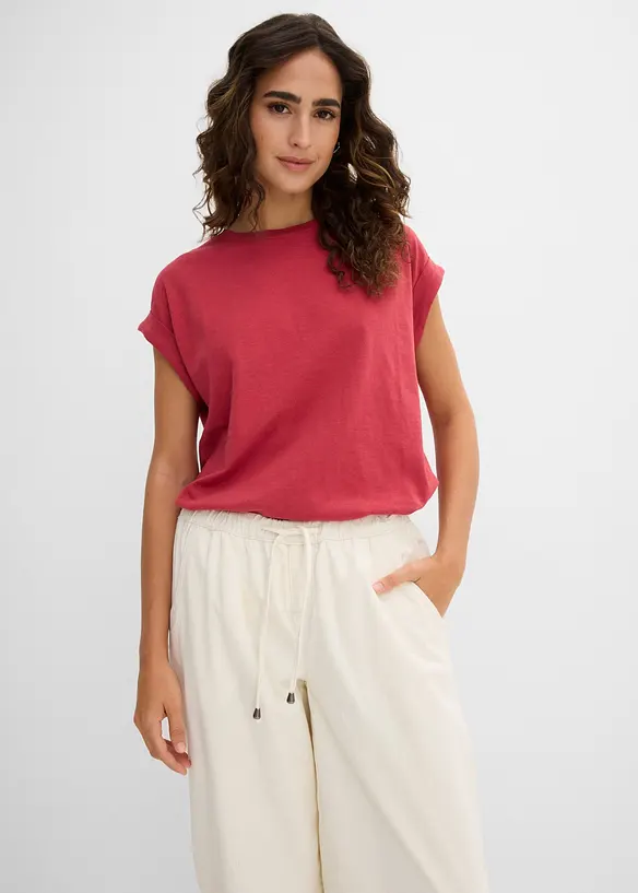 Maglia lunga in puro cotone biologico (pacco da 2), bonprix