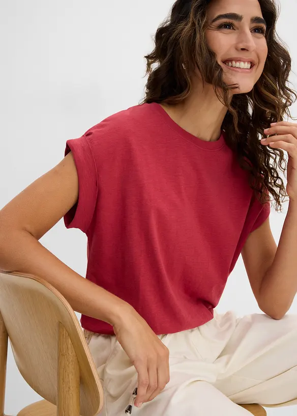 Maglia lunga in puro cotone biologico (pacco da 2), bonprix