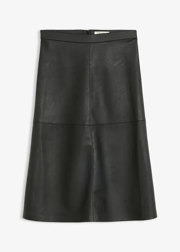 Gonna midi in similpelle, bonprix