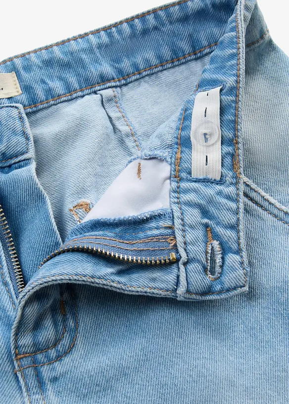 Bermuda di jeans leggeri, vita media, bonprix