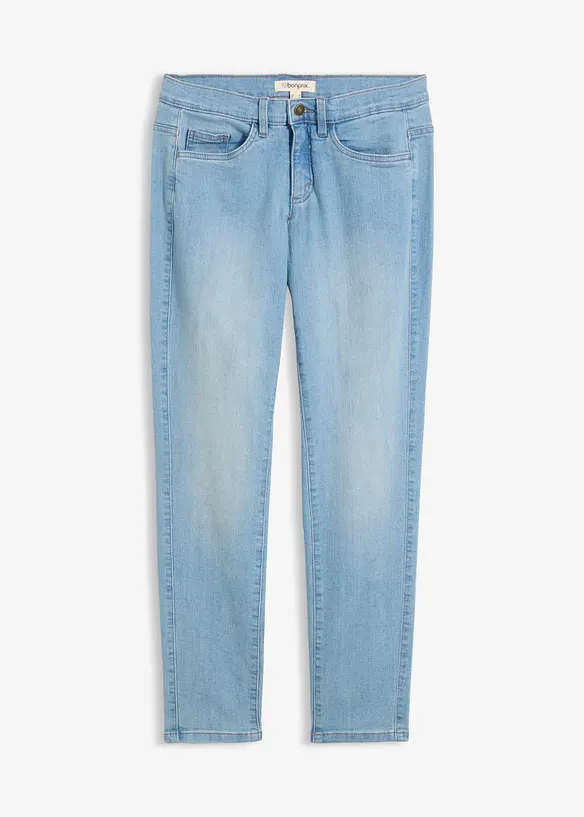 Jeans elasticizzati straight, vita media, bonprix
