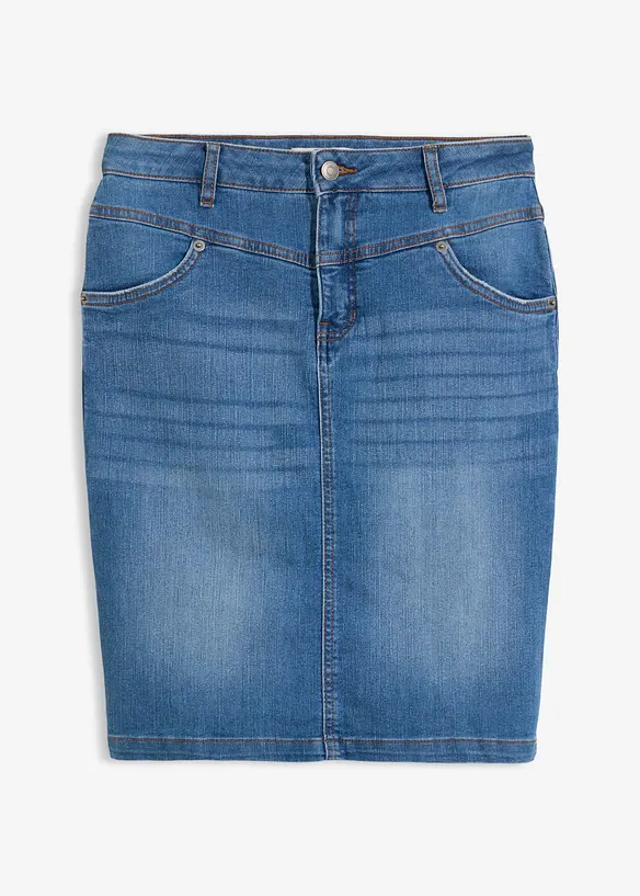 Gonna di jeans elasticizzata, bonprix