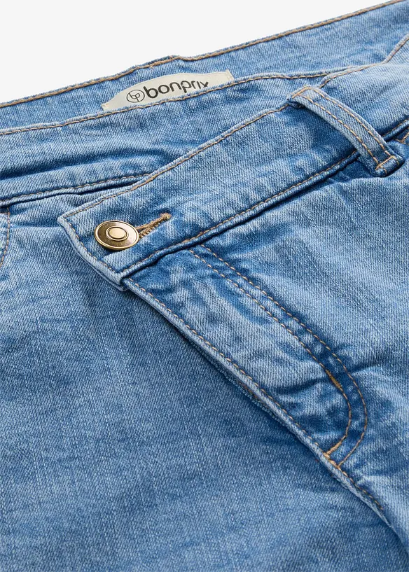Mom jeans cropped, vita alta, bonprix