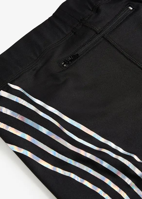 Leggings termici cropped con dettagli riflettenti, bonprix