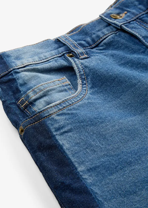 Jeans cropped a palloncino, vita alta, bonprix