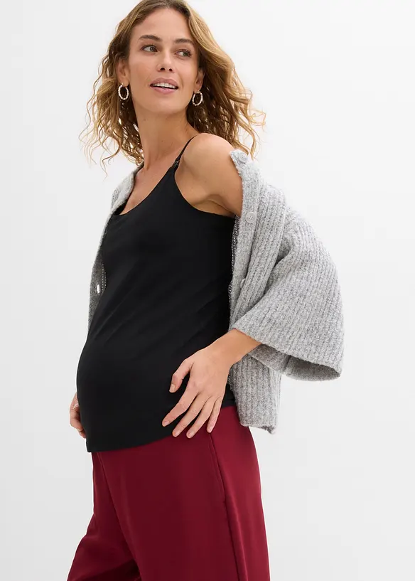 Top da allattamento con cotone biologico (pacco da 2), bonprix