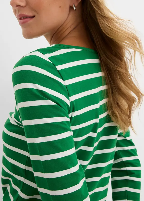 Maglia a maniche lunghe con puro cotone biologico, bonprix