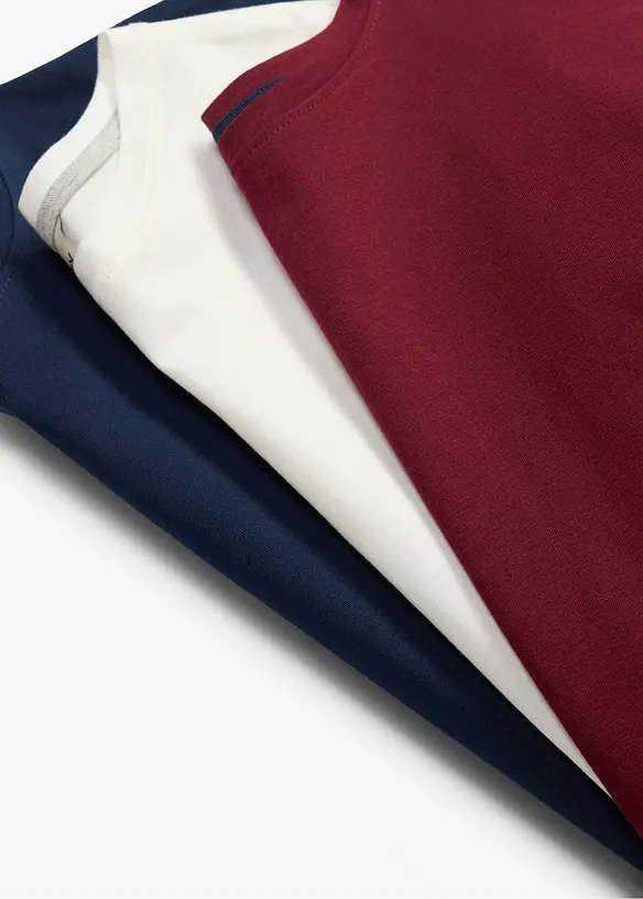 T-shirt in cotone biologico (pacco da 3), bonprix