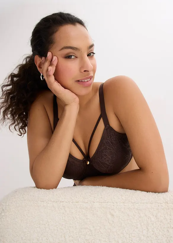 Reggiseno minimizer con pizzo delicato, bonprix