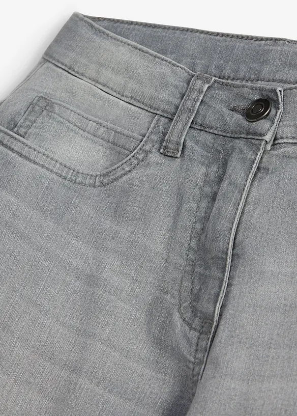 Jeans wide leg, vita media, bonprix