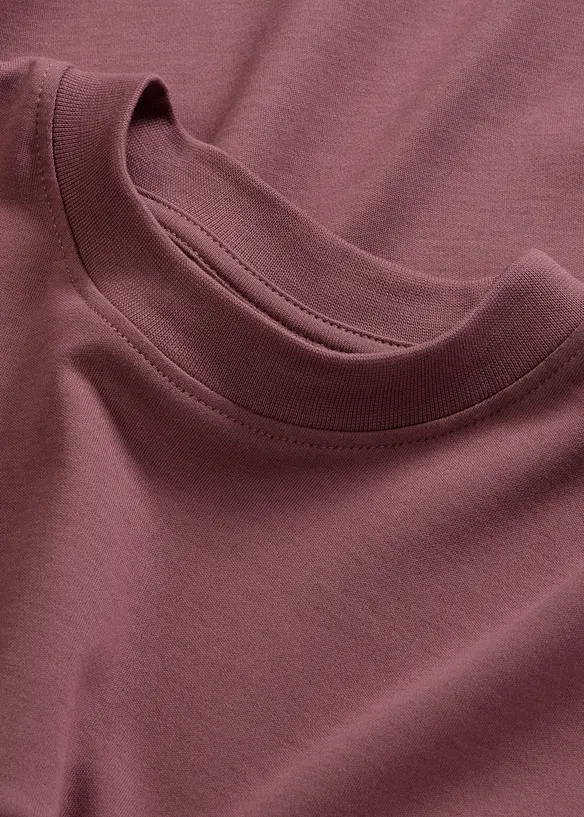 Maxi maglia corta in puro cotone biologico pesante, bonprix