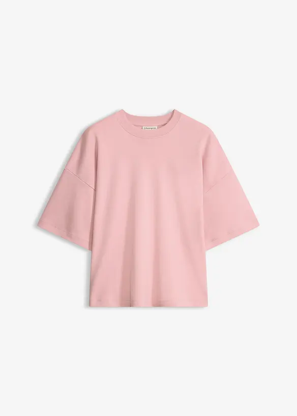Maxi maglia corta in puro cotone biologico pesante, bonprix