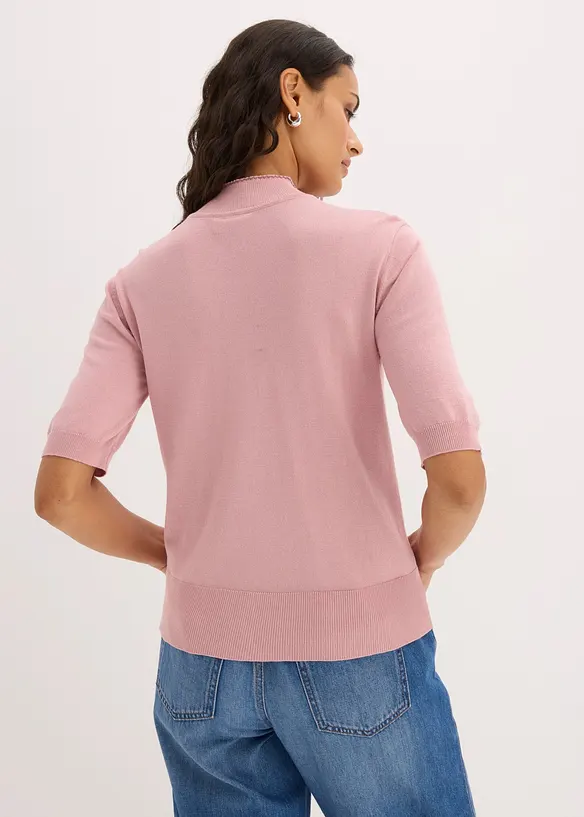 Maglione in filato fine di misto viscosa morbido, bonprix