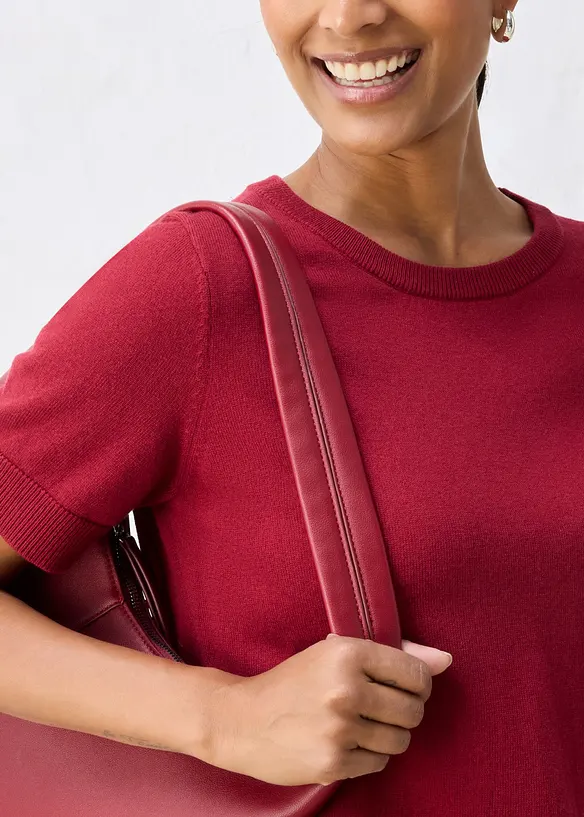 Maglione in filato fine di misto lana morbido, bonprix
