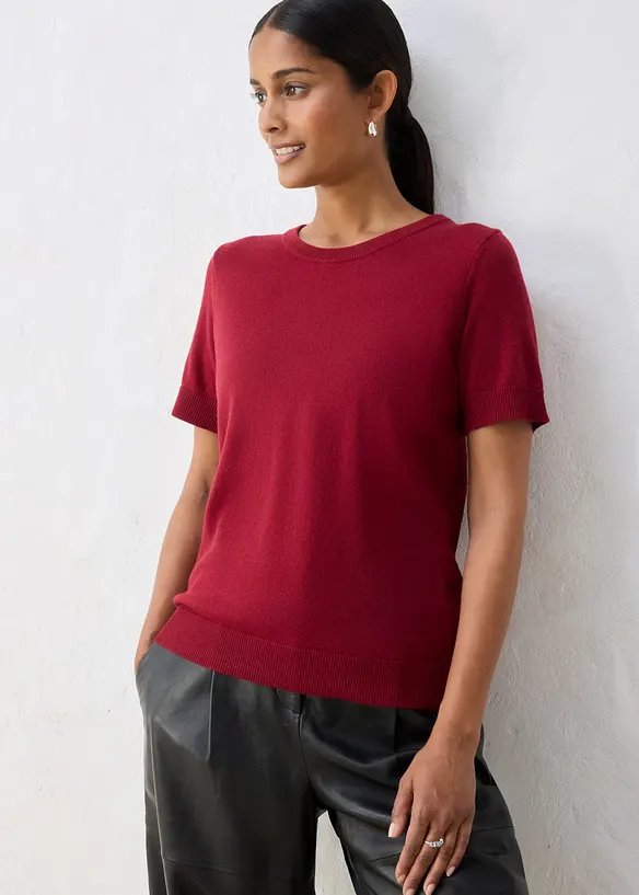 Maglione in filato fine di misto lana morbido, bonprix