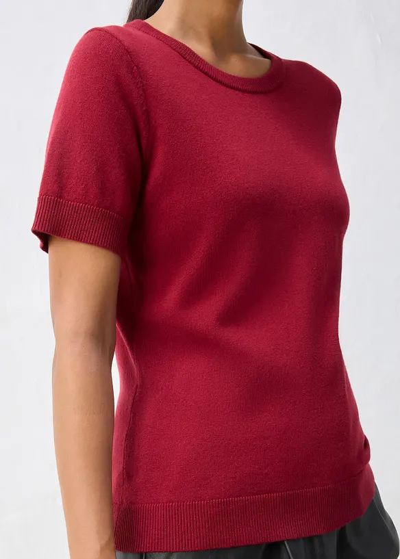 Maglione in filato fine di misto lana morbido, bonprix