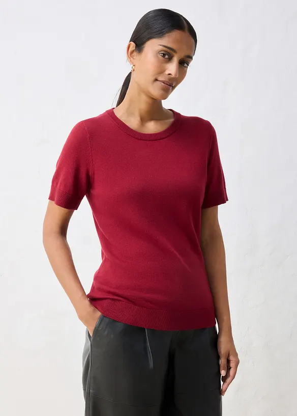 Maglione in filato fine di misto lana morbido, bonprix